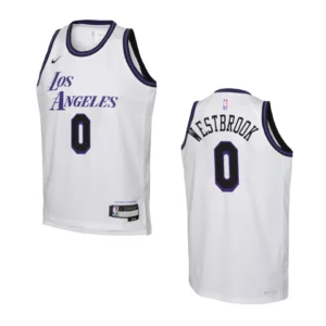 Youth Los Angeles Lakers 2022-23 City Edition Russell Westbrook White Jersey - 49Native