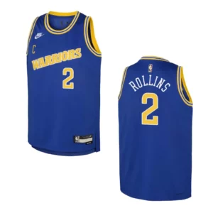2022-23 Golden State Warriors Youth Classic Edition Ryan Rollins Blue Jersey - 49Native