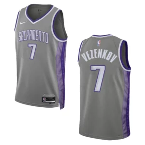 Sasha Vezenkov City Edition Sacramento Kings 2022-23 Gray Swingman Jersey - 49Native