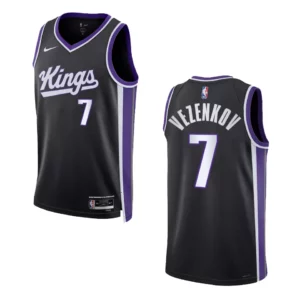 Sasha Vezenkov Icon Edition Sacramento Kings 2023-24 Black Swingman Jersey - 49Native