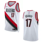 Portland Trail Blazers Shaedon Sharpe 2022-23 Association Edition White Swingman Jersey - 49Native