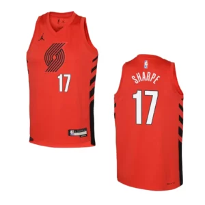 Portland Trail Blazers 2022-23 Statement Edition Youth Shaedon Sharpe Red Jersey - 49Native