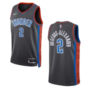 Oklahoma City Thunder Shai Gilgeous-Alexander 2022-23 City Edition Gray Swingman Jersey - 49Native