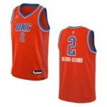 Oklahoma City Thunder 2022-23 Statement Edition Youth Shai Gilgeous-Alexander Orange Jersey - 49Native