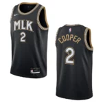 Atlanta Hawks Sharife Cooper 2021 City Edition Jersey Black - 49Native