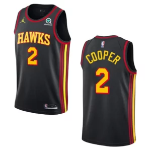 Atlanta Hawks Sharife Cooper 2021 Statement Edition Jersey Black - 49Native