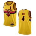 Skylar Mays Atlanta Hawks City Edition Throwback Jersey Yellow - 49Native