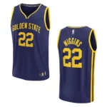 Golden State Warriors Fast Break Andrew Wiggins 2022-23 Statement Navy Jersey - 49Native