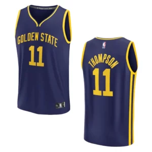 Golden State Warriors Fast Break Klay Thompson 2022-23 Statement Navy Jersey - 49Native