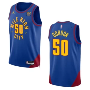 2022-23 Statement Edition Denver Nuggets Aaron Gordon Royal Swingman Jersey - 49Native