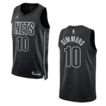 2022-23 Statement Edition Brooklyn Nets Ben Simmons Black Swingman Jersey - 49Native