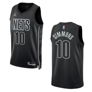 2022-23 Statement Edition Brooklyn Nets Ben Simmons Black Swingman Jersey - 49Native