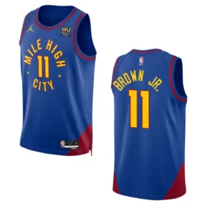 2022-23 Statement Edition Denver Nuggets Bruce Brown Jr. Royal Swingman Jersey - 49Native