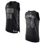 2022-23 Statement Edition Brooklyn Nets Cam Thomas Black Authentic Jersey - 49Native