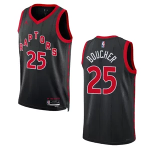 2022-23 Statement Edition Toronto Raptors Chris Boucher Black Swingman Jersey - 49Native