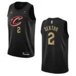 2022-23 Statement Edition Cleveland Cavaliers Collin Sexton Black Swingman Jersey - 49Native