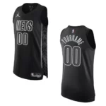 2022-23 Statement Edition Brooklyn Nets Custom Black Authentic Jersey - 49Native