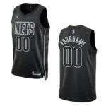 2022-23 Statement Edition Brooklyn Nets Custom Black Swingman Jersey - 49Native