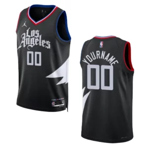2022-23 Statement Edition Los Angeles Clippers Custom Black Swingman Jersey - 49Native