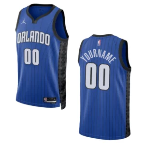 2022-23 Statement Edition Orlando Magic Custom Blue Swingman Jersey - 49Native