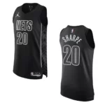 2022-23 Statement Edition Brooklyn Nets Day'Ron Sharpe Black Authentic Jersey - 49Native