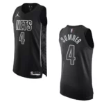 2022-23 Statement Edition Brooklyn Nets Edmond Sumner Black Authentic Jersey - 49Native