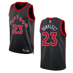 2022-23 Statement Edition Toronto Raptors Fred VanVleet Black Swingman Jersey - 49Native