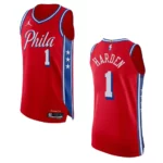 2022-23 Statement Edition Philadelphia 76ers James Harden Red Jersey - 49Native