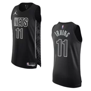 2022-23 Statement Edition Brooklyn Nets Kyrie Irving Black Authentic Jersey - 49Native
