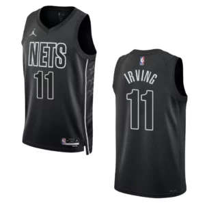 2022-23 Statement Edition Brooklyn Nets Kyrie Irving Black Swingman Jersey - 49Native