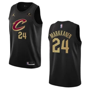2022-23 Statement Edition Cleveland Cavaliers Lauri Markkanen Black Swingman Jersey - 49Native