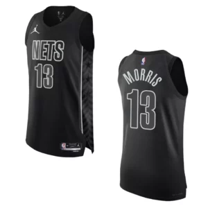 2022-23 Statement Edition Brooklyn Nets Markieff Morris Black Authentic Jersey - 49Native