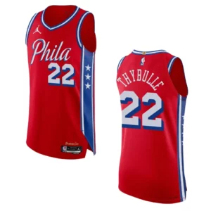 2022-23 Statement Edition Philadelphia 76ers Matisse Thybulle Red Jersey - 49Native