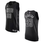 2022-23 Statement Edition Brooklyn Nets Nicolas Claxton Black Authentic Jersey - 49Native