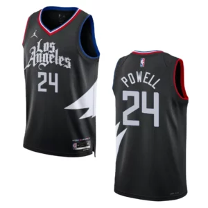 2022-23 Statement Edition Los Angeles Clippers Norman Powell Black Swingman Jersey - 49Native