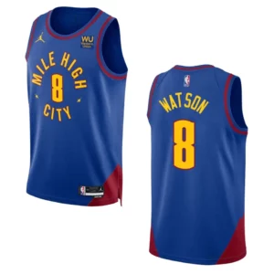 2022-23 Statement Edition Denver Nuggets Peyton Watson Royal Swingman Jersey - 49Native