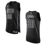 2022-23 Statement Edition Brooklyn Nets Seth Curry Black Authentic Jersey - 49Native