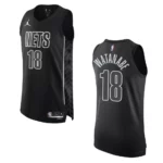 2022-23 Statement Edition Brooklyn Nets Yuta Watanabe Black Authentic Jersey - 49Native