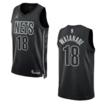 2022-23 Statement Edition Brooklyn Nets Yuta Watanabe Black Swingman Jersey - 49Native
