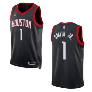 Houston Rockets Statement Edition Jabari Smith jr. 2022-23 Swingman Black Jersey - 49Native