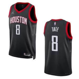Houston Rockets Statement Edition Jae'Sean Tate 2022-23 Swingman Black Jersey - 49Native