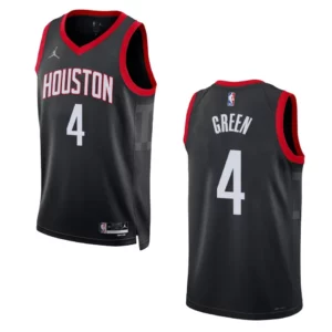 Houston Rockets Statement Edition Jalen Green 2022-23 Swingman Black Jersey - 49Native