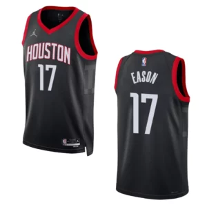 Houston Rockets Statement Edition Tari Eason 2022-23 Swingman Black Jersey - 49Native