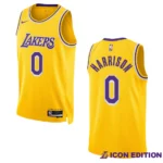 Los Angeles Lakers Icon Edition Shaquille Harrison 2022-23 Swingman Gold Jersey - 49Native