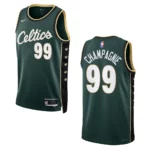 Boston Celtics City Edition Justin Champagnie 2022-23 Swingman Green Jersey - 49Native