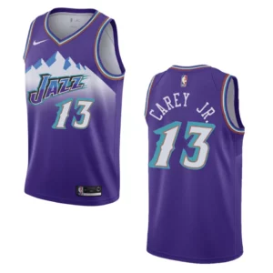 Utah Jazz Classic Edition Vernon Carey Jr. 2022-23 Swingman Purple Jersey - 49Native