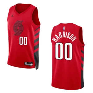 Portland Trail Blazers Statement Edition Shaquille Harrison 2022-23 Swingman Red Jersey - 49Native