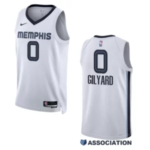 Memphis Grizzlies Association Edition Jacob Gilyard 2022-23 Swingman White Jersey - 49Native