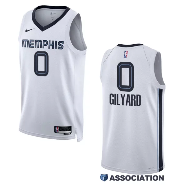 Memphis Grizzlies Association Edition Jacob Gilyard 2022-23 Swingman White Jersey - 49Native