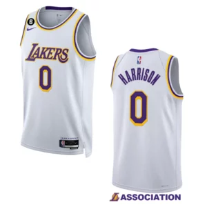 Los Angeles Lakers Association Edition Shaquille Harrison 2022-23 Swingman White Jersey - 49Native